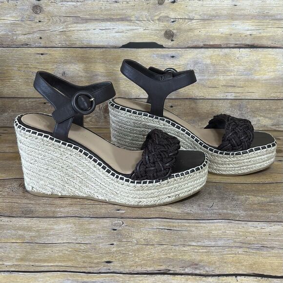VERONICA BEARD Size 10 (EU 40.5) Women’s Sandals Espadrille leather Strap - Picture 5 of 16